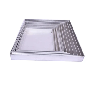Assiette en aluminium personnalisée pour cuisine, maison, hôtel, 3 pièces de différentes tailles, assiette en aluminium, prix imbattable - Product Image 6