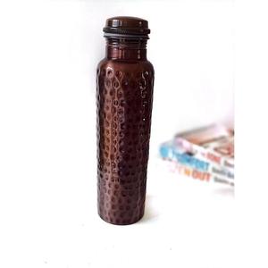 Hammered Texture Antique Finish Certified Copper Water <b>Bottle</b> BPA Free Leakproof In Stocked Factory Price - Product Image 5