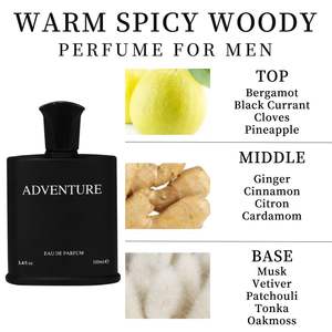 Eau de Toilette en Spray de Larga Duración para Hombre, 3.4 fl oz, Notas de Bergamota, Grosella Negra y Piña, Perfume Perfecto para una Cita Nocturna - Product Image 3