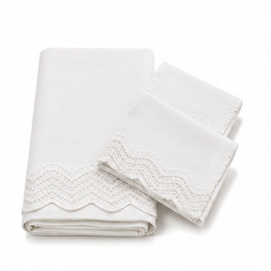 Soft Plain <b>White</b> Bed Sheet Durable Everyday Bedding Set With Smooth Finish For Hotels Resorts And Family Bedrooms - Product Image 4