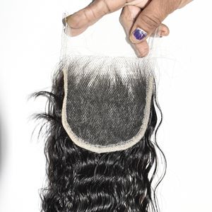 100% Mejor Proveedor al por Mayor de Cabello Humano Indio de Templo, Cierre de Cabello Virgen Remy sin Procesar, Ondulado Suelto, Textura Ondulada Profunda, Sin Enredos - Product Image 2