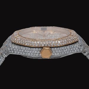 Mens Luxury Stainless Steel <b>Watch</b> with Moissanite VVS Clarity Baguette Diamond Fully <b>Iced</b> <b>Out</b> for Daily Use Upscale Parties - Product Image 5