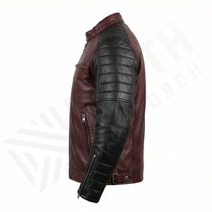 Veste de moto en cuir véritable pour homme de qualité supérieure, nouvelle arrivée, vestes de moto d'hiver, protections amovibles, personnalisables - Product Image 3