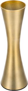 Vase de table moderne et élégant avec poignée, finition dorée, pichet décoratif, hauteur 34 cm - Product Image 2