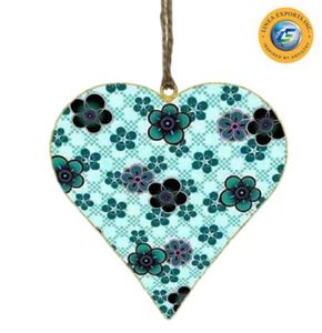 ของตกแต่งรูปหัวใจโลหะแบบแขวน Linea New Metal สไตล์ Shabby Chic พร้อมอุปกรณ์ตกแต่งต้นคริสต์มาสแบบ Rustic สำหรับเทศกาลคริสต์มาส - Product Image 2
