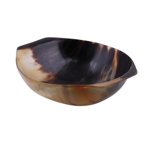 Hand Painted Natural bowl Buffalo Horn Polished Carved <b>Small</b> Luxury Eco-Friendly Vintage Party Hot Selling Decorative Bowl - Product Image 1