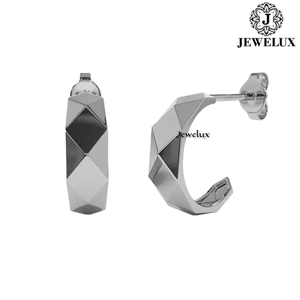 High Quality Jewelux Natural VVS Diamond <b>Stud</b> Earrings 925 Sterling <b>Silver</b> Rhodium Plated IGI Certified Trendy Women's Wedding - Product Image 4