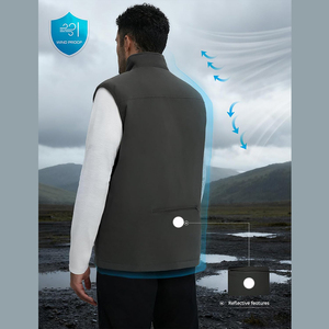 Gilet matelassé personnalisé avec logo, veste d'équitation, vêtements d'hiver décontractés, vêtements d'extérieur, gilet rembourré, vestes matelassées pour hommes - Product Image 5