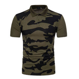 Camiseta Deportiva Casual para Hombre, Corte Recto, Color Sólido, 100% Algodón, Secado Rápido, Manga Corta, Camuflaje Rojo y Negro - Product Image 3