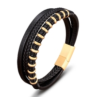 Bracelet en acier inoxydable avec perles personnalisées MenneM, fermoir magnétique multicouche, nouveau bracelet d'été, à porter tous les jours, pour les occasions spéciales