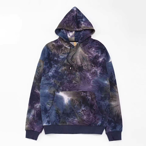 Sudadera con Capucha para Hombre, 100% Algodón, Tie Dye, Corte Regular, Tejido de Punto, Secado Rápido, para Otoño, Estilo Urbano - Product Image 3