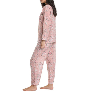Vêtements de nuit en coton pour femmes, ensemble de pyjama, logo personnalisé, production OEM, fournisseur d'exportation mondial - Product Image 5