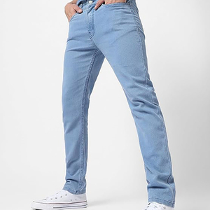 New Blue Slim Fit Men Comfortable <b>Jeans</b> Casual <b>Work</b> Denim Pants Stylish Outwears <b>Jeans</b> Gents Skinny Stretch Flex Denim Trousers - Product Image 1