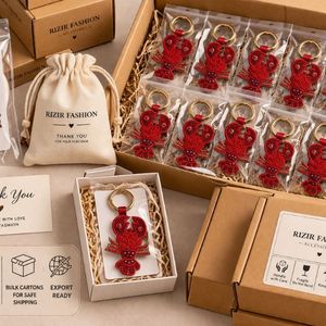 Rizir Fashion Handmade Zinc Alloy Light Weight Crab Keychain Beaded Embroidered Animal <b>Bag</b> <b>Charm</b> Women Cute Novelty Keyring - Product Image 4