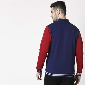 Custom Oversized Letter Embroidered <b>Rhinestone</b> Varsity for Men Leather Sleeve Winter Outdoor Heavyweight Diamond Zip up <b>Jacket</b> - Product Image 3