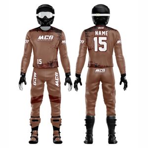 Traje de Motocross Unisex MCG de Manga Larga con Estampado Digital, 220g, Secado Rápido, Transpirable, Tallas Grandes, % Poliéster, para Adultos, ATV, Carretera - Product Image 1