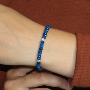 925 <b>Silver</b> Plated Zinc Alloy Beaded <b>Bracelet</b> Trendy Face Bead Separator Style Export at Wholesale Price - Product Image 2