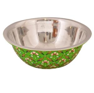 Bol à fruits en métal avec finition émaillée, style unique, aspect attrayant, décoratif, sculpté à la main, pour servir des friandises - Product Image 3