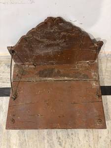 Indian Rajasthan Tribal Hand Carved Teak Traditional Pidda Midcentury Antique <b>Foldable</b> Storage Coffee <b>Table</b> Handmade Wooden - Product Image 5