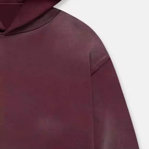 Sudaderas con Capucha Personalizadas con Logotipo Propio, Estilo Vintage, Lavado Ácido, Corte Holgado, Ligeras, para Hombre, 2026 - Product Image 6