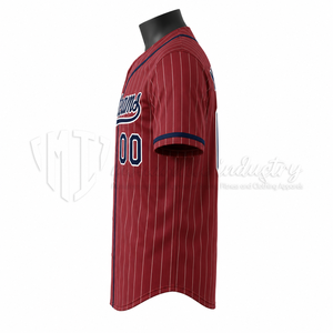 Camiseta de Béisbol Sublimada Personalizada, 100% Poliéster, Malla con Rayas, Uniforme de Equipo, OEM, ODM, Secado Rápido, Transpirable, Tallas Grandes - Product Image 5