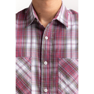 Chemises décontractées pour hommes 100% coton flanelle à rayures coupe classique, faible MOQ, service OEM ODM - Product Image 5