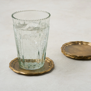 Ensemble de sous-verres ronds classiques en métal, épaisseur 5 mm, écologiques, avec base anti-rayures pour la protection des verres, tasses, mugs, vin, bière et tables - Product Image 4