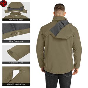 Veste polaire imperméable et respirante à capuche pour homme, idéale pour les activités sportives et la randonnée en automne - Product Image 6