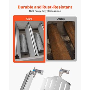 Barres de parfumage de 17 pouces, déflecteurs de chaleur pour les grils Weber Genesis série 300, y compris E310 E320, accessoire de remplacement pour barbecue - Product Image 3