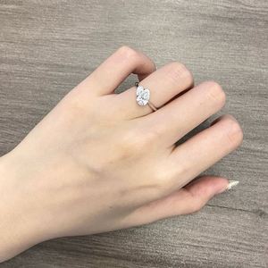 แหวนเพชรทรงลูกแพร์ 3.0 กะรัต CVD สองเม็ด แหวนหมั้นทอง 14K พร้อมใบรับรอง IGI แหวนพลอยสำหรับผู้หญิง เครื่องประดับหรูหรา - Product Image 4