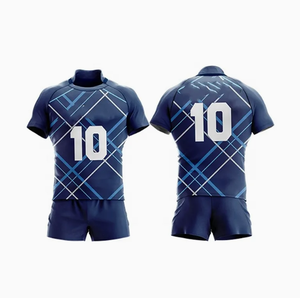 Latest Custom Comfortable Breathable Men's Rugby Uniforms White Sublimation Jersey Rugby T-Shirt <b>Set</b> - Product Image 5