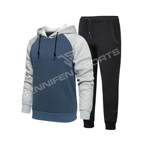 Survêtement Homme en Polaire Solide Spécial avec Double Poche Zippée, Coton Aéré Léger et Respirant, Mode Hiver, Logo Personnalisé, Tenue de Sport - Product Image 2