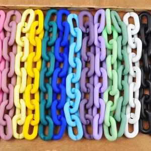 สร้อยคอเรซิ่นขนาดใหญ่ สไตล์โมเดิร์น สีสันผสมผสาน แนวพังก์ แบบกลวง หนา ยาว ใช้ตกแต่งผนังบ้าน งานแฮนด์เมด ของขวัญวันเกิด - Product Image 4