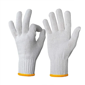 Guantes de Trabajo de Alta Calidad y Bajo Costo, Guantes de Seguridad de Algodón Tejido - Product Image 4