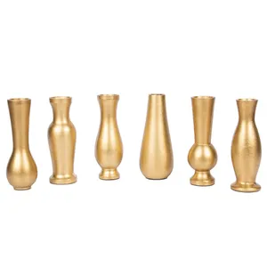 High Quality Coastal Style Iron Flower Vase Eco-Friendly <b>Tabletop</b> Home Interior Decoration Trending - Product Image 3