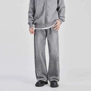 Jeans de Mezclilla para Hombre, Corte Slim, Lavados y Desgastados, Estilo Baggy, Cómodos, Casuales, Diseño Personalizado, Calidad Premium - Product Image 3