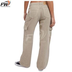 Prix d'usine, nouveau design, pantalon cargo tendance pour hommes, logo personnalisé de haute qualité, style streetwear, respirant, 100% coton - Product Image 5