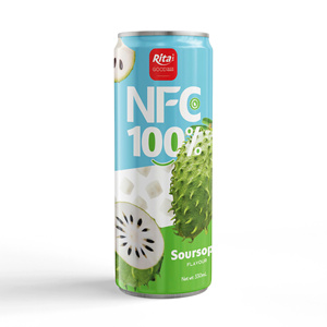 RITA NFC soursop 330ml kiểu dáng đẹp có thể nước trái cây puree Trái cây nhiệt đới nước giải khát từ Việt Nam OEM ODM hương vị xuất khẩu đã sẵn sàng - Product Image 1