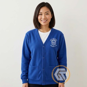 Cardigan en acrylique à col en V pour femmes Zeta Phi Beta, personnalisé, best-seller, vêtements de sororité, broderie décontractée - Product Image 4