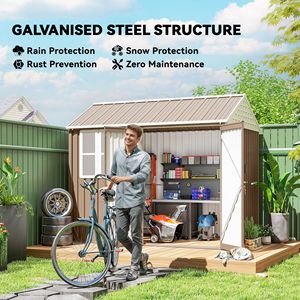 Casetta da Giardino in PVC per Attrezzi e Attrezzature da Giardinaggio - Product Image 4
