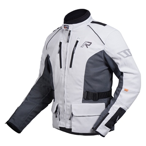 ชุดขับขี่มอเตอร์ไซค์ Unisex AirTacama สีขาว ผ้าทอ Cordura 3 ชั้น ระบายอากาศได้ดี สำหรับการเดินทาง/ขับขี่ออฟโรด 4 ฤดู ผจญภัย/เอนดูโร พร้อมมาตรฐานความปลอดภัย CE - Product Image 1