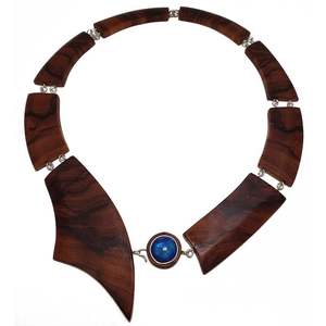 Collier pour femmes durable, bijoux avec perles en bois, fournitures de perlage - Product Image 5