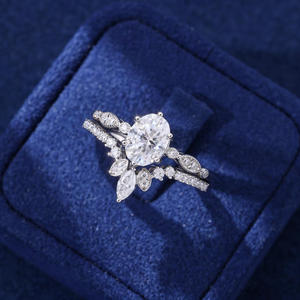 Round Cut Moissanite <b>Solitaire</b> Engagement <b>Ring</b> VVS 925 Sterling <b>Silver</b> Luxury Bridal Wedding Jewelry <b>Ring</b> For Women - Product Image 1