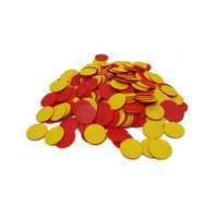Jetons de jeu en plastique double face colorés pour mathématiques et bingo, jetons de poker, puzzles de construction empilables, pièces éducatives