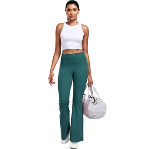 Leggings évasés à revers, coupe large, ultra doux, pour le yoga, l'entraînement et la course, pour femme - Product Image 5