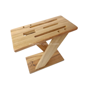 Porte-couteaux en bambou, support de rangement écologique pour cuisine avec emplacements pour couteaux et ustensiles, fabriqué au Vietnam - Product Image 4