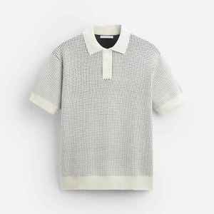 T-shirts en maille respirante pour hommes, style urbain, avec empiècements contrastants ajourés et manches courtes - Product Image 1