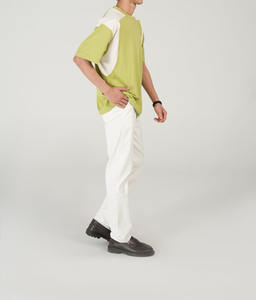 เสื้อยืดทูโทนสำหรับผู้ชายเสื้อยืดแขนสั้นผ้าฝ้ายระบายอากาศ - Product Image 6