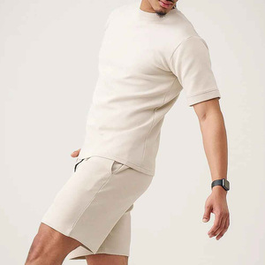 Basic Design Hot Weather Half Sleeved Men Summer <b>T</b> <b>Shirt</b> and Shorts Set Pakistan Two Piece Best Selling Short Set for Men - Product Image 5