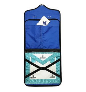 Étui pour tablier de maçon de loge bleue, style provincial, faible MOQ, avec collier de maçonnerie du Rite Français en cuir bleu, Régalia Premium - Product Image 2